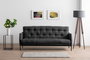 Atelier Del Sofa Renge - Sofá cama de 3 plazas Gris oscuro